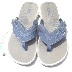 CLARKS CLOUD STEPPERS ULTRA LIGHTWEIGHT MINI WEDGE SANDALS SIZE 10 NWT
